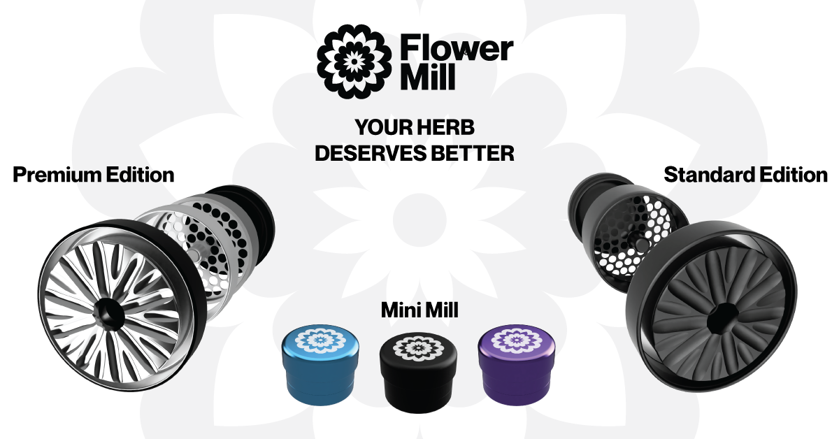 Flower Mill Mini Toothless Grinder - BOOM Headshop